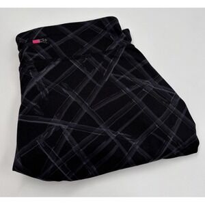 Athleta Women's M Black Polyester‎ 2 in 1 Capri Leggings